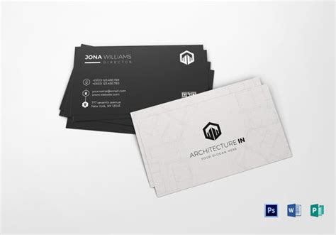 31 Best Business Cards For Architects And Constructors Free And Premium