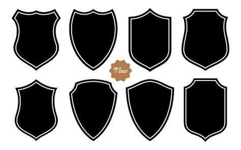 Badge Shape Set Vector Template Stock Illustration Download Image Now