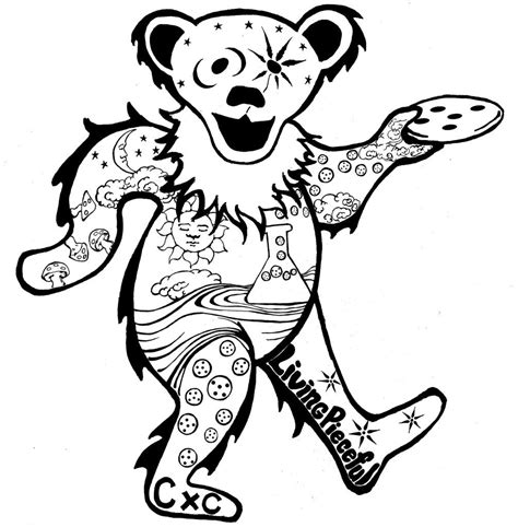 Grateful Dead Coloring Pages Coloring Home