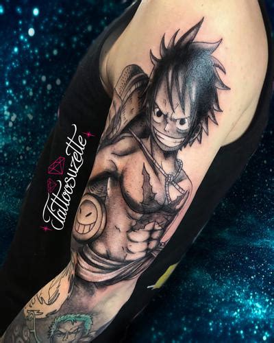 Tatouage Luffy One Piece By Tattoosuzette On Deviantart