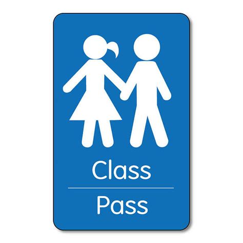 Portrait Class Pass Plastic Class Pass 10 Cards
