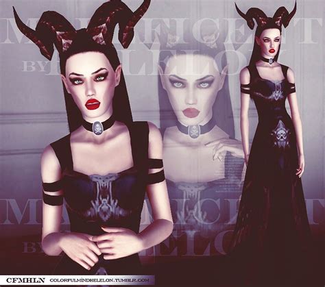 Dark Cc Finds ⸸ — Colorfulmindhelelon Maleficent By Helelon