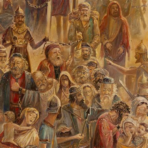 Jewish Painting The Exodus And The Babylonian Exile Of Israel Alex Levin