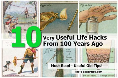 10 Very Useful Life Hacks From 100 Years Ago