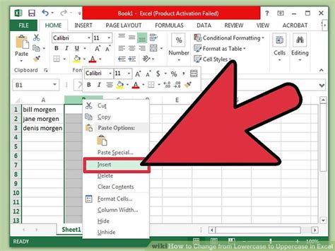 4 Ways To Change From Lowercase To Uppercase In Excel Wikihow