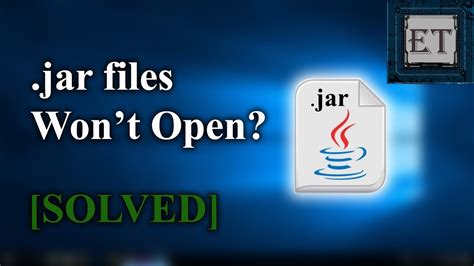 How To Run Executable Java Jar Files In Windows Youtube