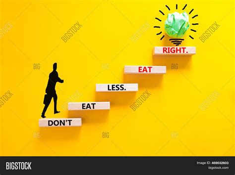 Eat Less Right Symbol Image And Photo Free Trial Bigstock