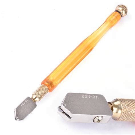 Steel Blade Glass Cutter Diamond Tipped Oil Glass Cutting Tool For