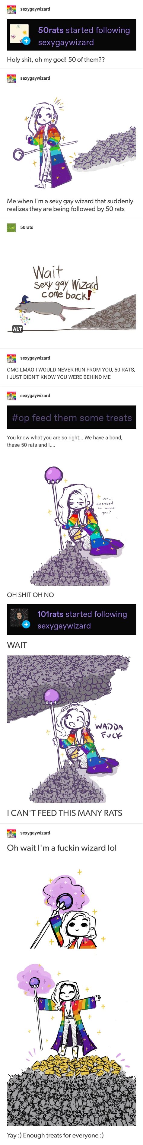 The Wonderful Tale of the Rats and Sexy Gay Wizard. : r/CuratedTumblr