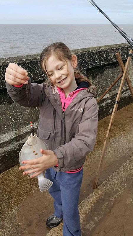 Young Brooke Enjoys Her Fishing Planet Sea Fishing