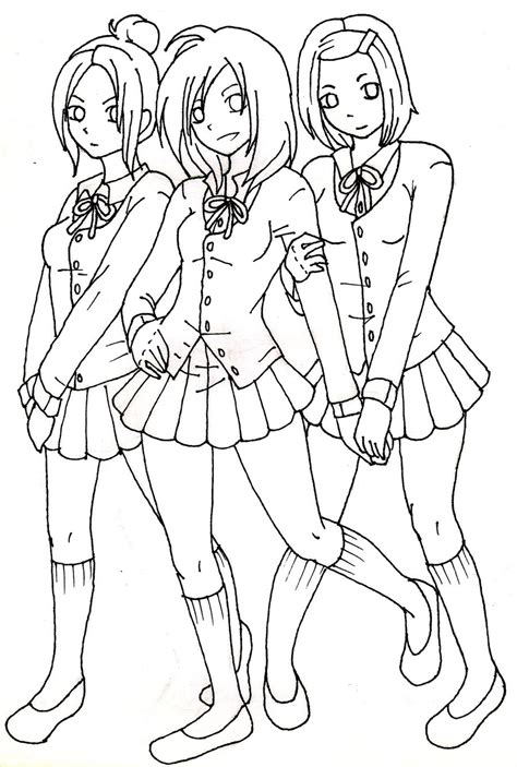 Anime School Girl Drawing At Getdrawings Free Download