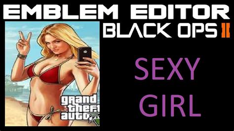 Black Ops 2 Emblem Tutorial Sexy Girl Youtube