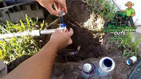 How To Fix A Cracked Sprinkler Pipe Fix Broken Pvc Pipe Youtube