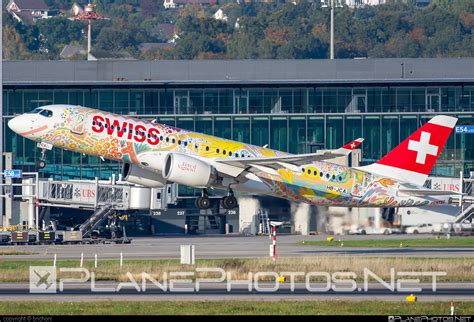 Hb Jca Bombardier Bd 500 1a11 C Series Cs300 Operated By Swiss