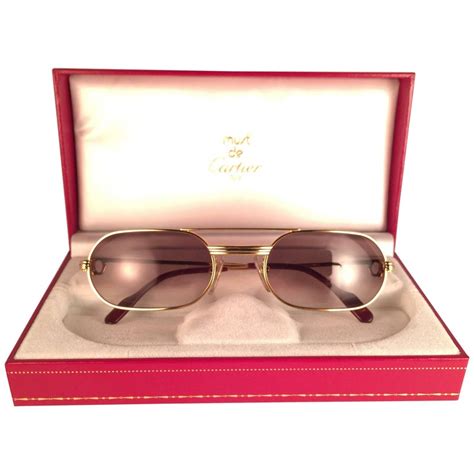 2004 Custom Cartier Amber Mirrored Heart Sunglasses At 1stdibs