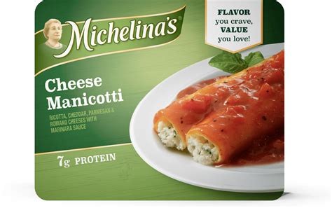 Cheese Manicotti Michelinas Frozen Entrees