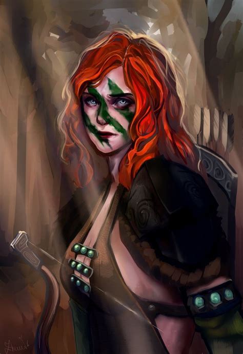 Aela The Huntress By Isolenta Warrior Woman Elder Scrolls Skyrim