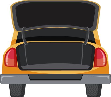 A car boot on white background 6890841 Vector Art at Vecteezy