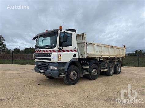 Buy Daf Cf85410 8x4 Camion Benne Dump Truck By Auction France Saint