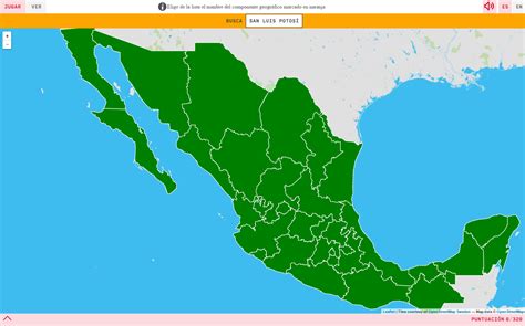 Mapa Para Jugar ¿dónde Está Estados De México Mapas Interactivos De