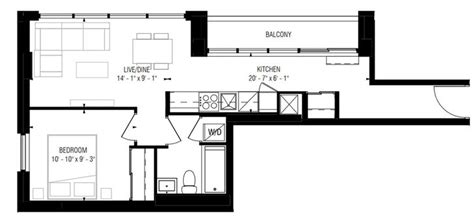 Transit City 3 East Condos By Centrecourt Suite 812 Floorplan 1 Bed