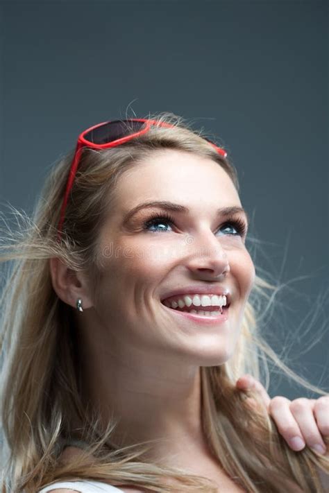 radiant beautiful blond woman with a lovely smile stock image image of laughter vibrant 37473867