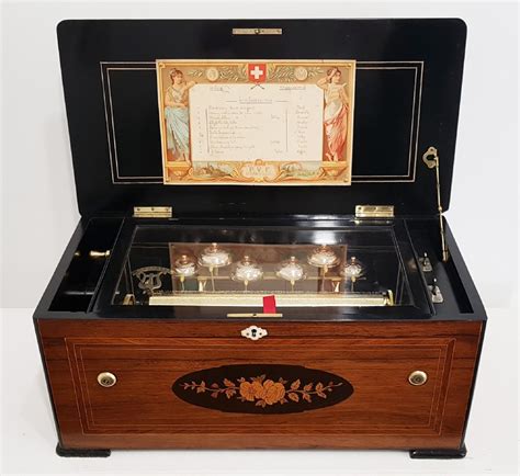 Antique 6 Bell Music Box By Paillard C1880 752544 Sellingantiques