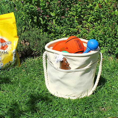 Pet Toy Storage Bag By The Original Canvas Bucket Bag Company