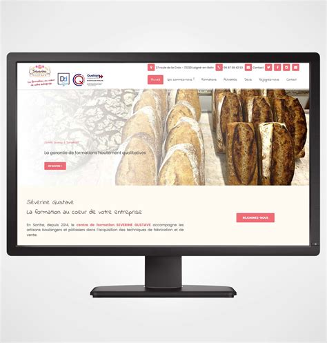 Création Site Web Formations Boulangerie Pâtisserie Séverine Gustave