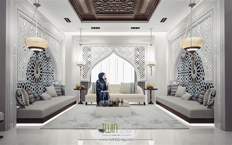 Modern Islamic Interior Design On Behance Moroccan Living Room