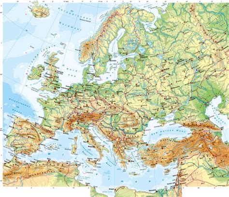 Dänemark karte für kostenlose nutzung und download. Europa | Physische Übersicht | Europa - Physische ...