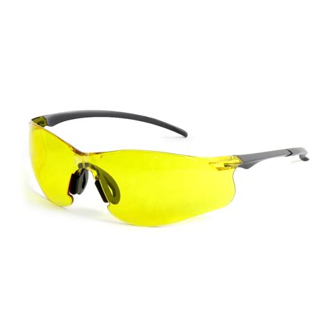 Hypertough Safety Glasses With Z871 Poly Carbonate Yellow Lens Hts
