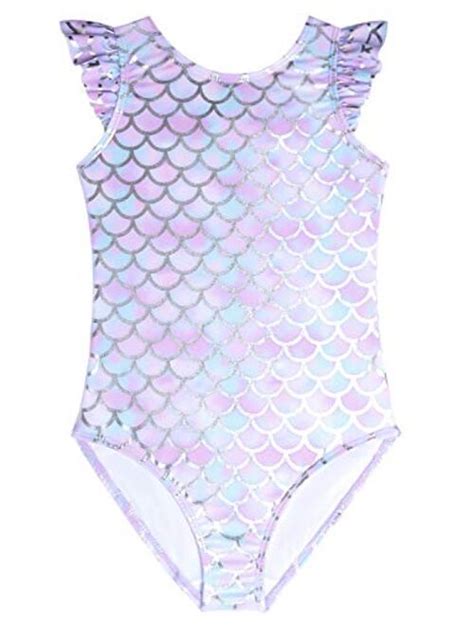 Buy Jxstar Swimsuits For Girls Unicorn Bathing Suits Flutter Sleeve One