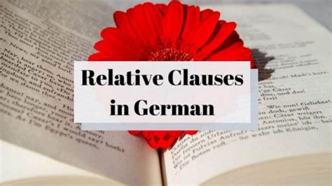 This is where the german relative clauses and relative pronouns come into play. Your Best Guide to 4 German Relative Clauses and Relative Pronouns
