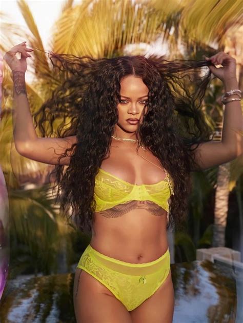 Rihanna Slips Into Sheer Lace Savage X Fenty Lingerie For Red Hot