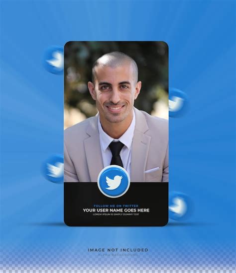 Premium Psd Banner Icon Profile On Twitter 3d Rendering Design