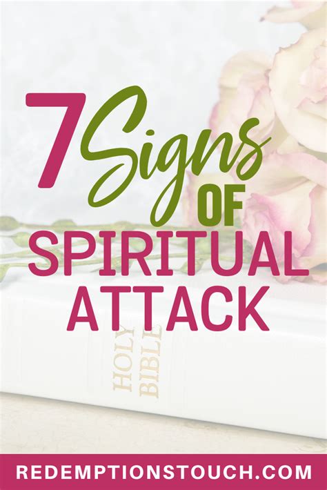 7 Signs Of Spiritual Attack Spiritual Warfare Redemptions Touch