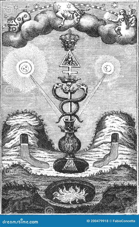 Image Taken From The Alchemical Book Entitled The Hermetic Triumph Of A