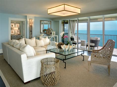 Coastal Cottage Condo Beach Style Living Room Other