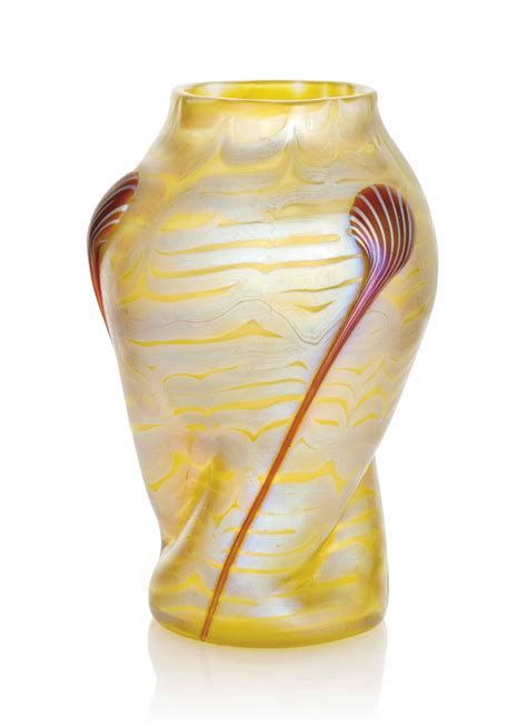 A Loetz Iridescent Glass Vase Circa 1900 Engraved Loetz Austria Christie S