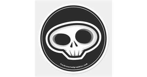 Skull Head Sticker Zazzle