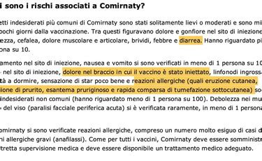 The product information (pi) and consumer medicines information (cmi) for comirnaty vaccine. Pfizer, Ema aggiorna il bugiardino di Comirnaty: rischio ...