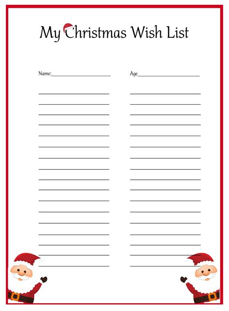 10 Best Printable Christmas List Maker PDF For Free At Printablee