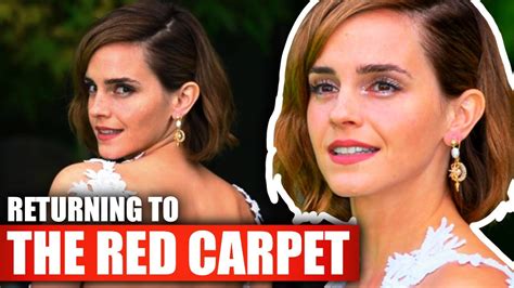 Emma Watson Returns To Red Carpet After Almost Years Youtube