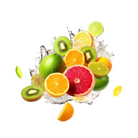 Tropical Juice Fruit Splash Ai Generative 29471110 Png