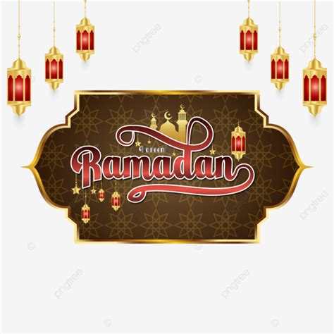 Gambar Huruf Ramadan Kareem Teks Tipografi Arab Islam Untuk Marhaban Ya