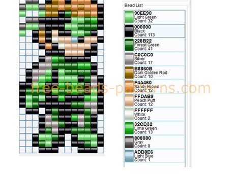 Big Boss Naked Snake John Metal Gear Solid MGS Perler Beads Pattern Hama Beads Download Archives