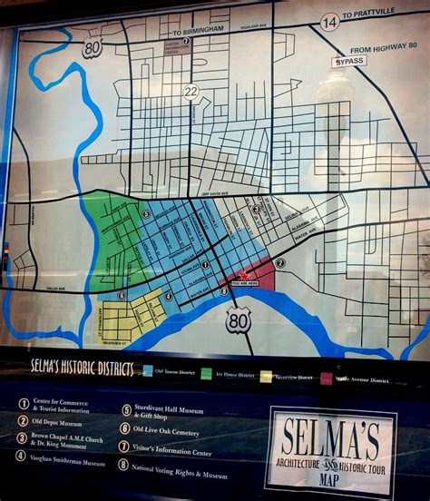 Selma Ala Daily Photo Selma Historic Tour Map