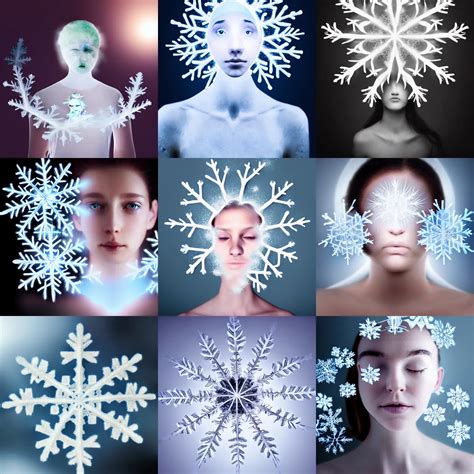 Surreal Photography Silk Snowflake With Ethereal Stable Diffusion