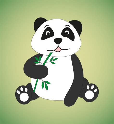 Funny Panda Cartoon — Stock Vector © Idesign2000 10333575